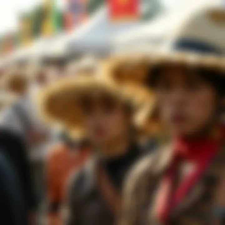 Cultural Significance: Grass Hats at Festivals Cultural festival featuring various styles of grass hats