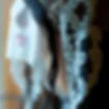 Close-up view of a 360 lace wig showcasing intricate lace details