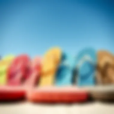 Diverse Designs of Large Size Flip Flops A variety of large size flip flop designs lined up