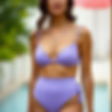 Fashion evolution timeline featuring high waisted swimwear trends