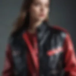 A stylish jacket with unconventional design elements