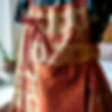 Intricate Patterns of Vintage Wife Apron Vintage wife apron showcasing intricate patterns