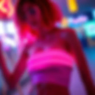 An artistic representation of neon colors blending together, symbolizing their cultural significance.