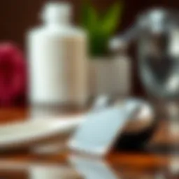 Close-up of a pedicure scraper tool showcasing its design and features