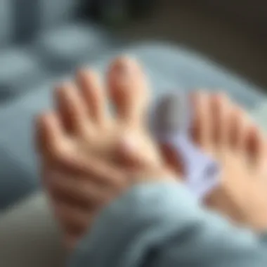 Transformative Effects of Foot Care with Scraper Tool Before and after comparison of foot care results using a pedicure scraper