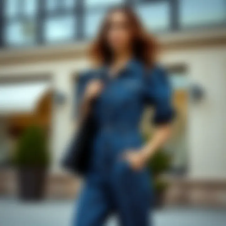 Versatile Styling of Puff Sleeve Denim Jumpsuit for Different Events Puff sleeve denim jumpsuit styled for various occasions
