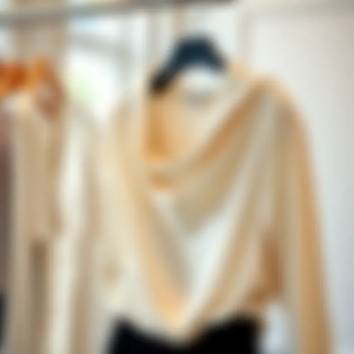Beautifully Draped Top A beautifully draped sequin cowl neck top on a stylish hanger