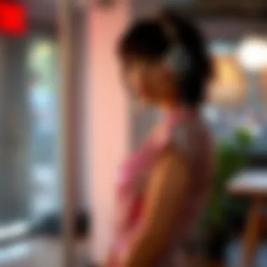 A modern interpretation of a 60s disco dress in a contemporary setting