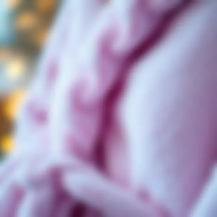 Unique Fabric Texture of Unicorn Bathrobe Close-up of the unique fabric texture of a unicorn bathrobe