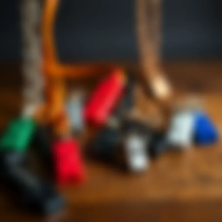 Variety of emergency whistle necklaces displayed to showcase different materials and designs