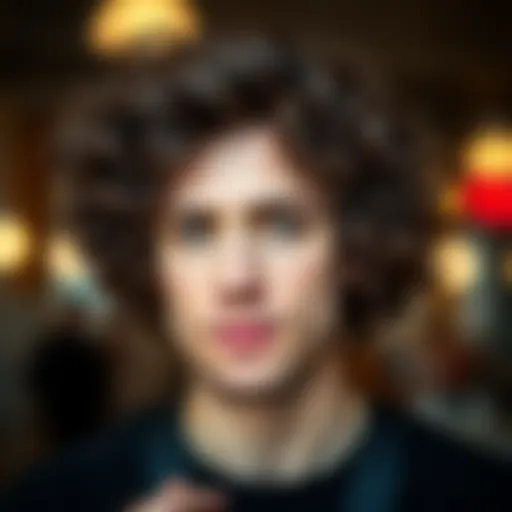 A stylish brown curly wig showcasing diverse styling options.