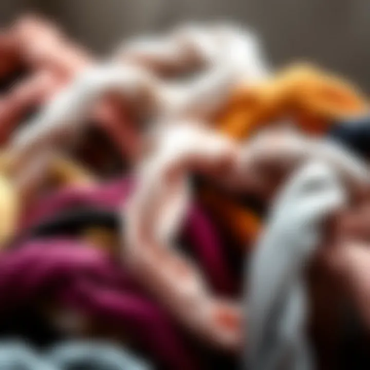 Variety of twist headbands showcasing diverse colors and textures