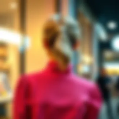 Trendy outfit paired with a chic ponytail clip, reflecting current fashion trends.