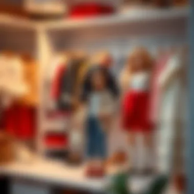 Modern Trends in Doll Wardrobes Contemporary doll wardrobe featuring modern fashion trends