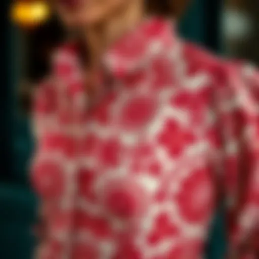 Chic Tunic Dress Patterns Detailed view of a chic tunic dress with intricate patterns