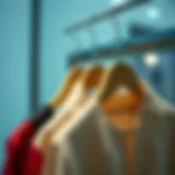 Elegant design of collapsible hangers showcasing modern aesthetics
