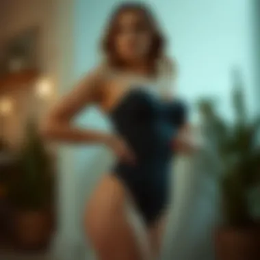 Seamless strapless shapewear enhancing silhouette