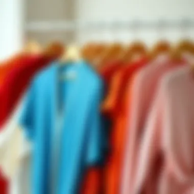 Elegant display of short sleeve cotton cardigans in various colors