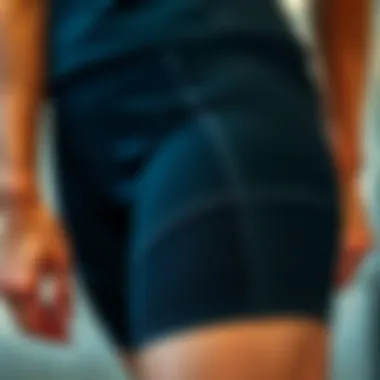 Close-up of high-performance fabric technology