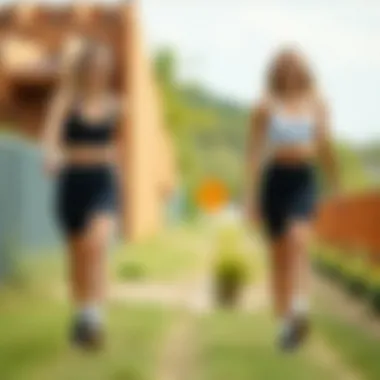 Eco-friendly biker shorts showcasing sustainable materials