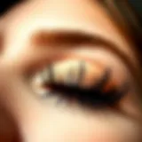 Textural Elegance of Fluffy Mink Lashes Close-up of fluffy mink lashes showcasing texture and volume