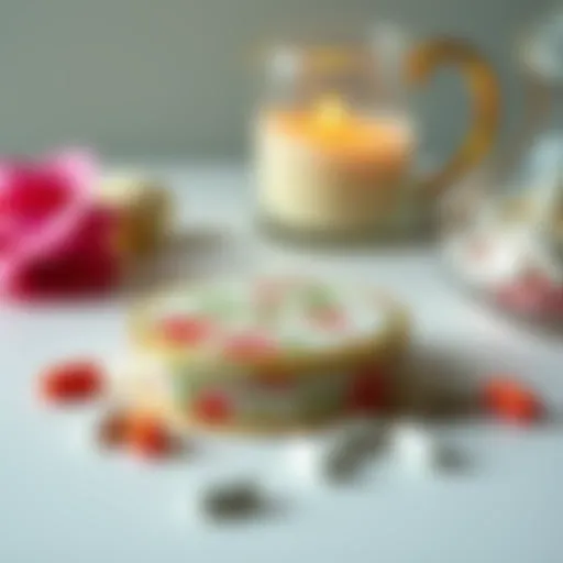 Elegant pill organizer with floral design