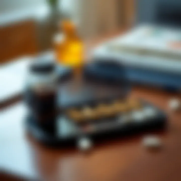 Luxury pill organizer with a modern aesthetic