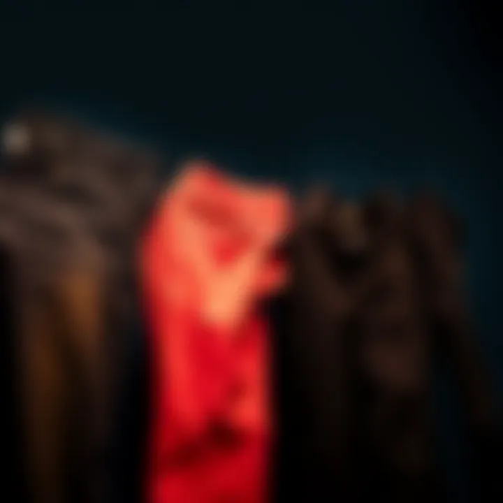 A collection of various goth jeans showcasing different colors and fits.