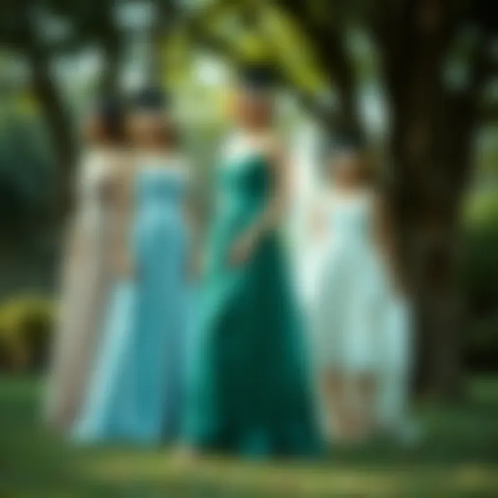 A selection of graduation dresses in various styles