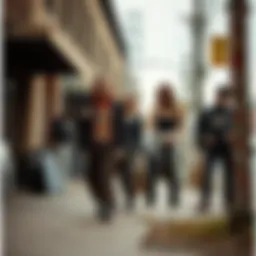 Historical representation of grunge style in the 1990s showcasing iconic elements