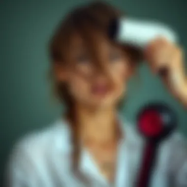 Variety of hair types and suitable drying techniques