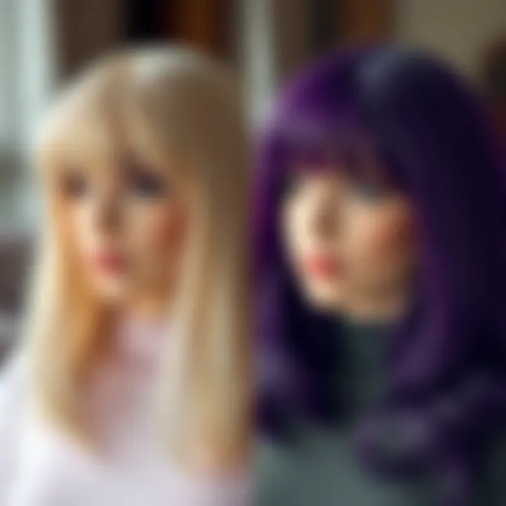 Side-by-side comparison of Haircube wigs and competitors