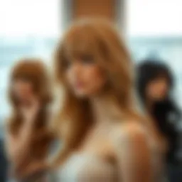 Variety of Haircube wigs showcasing different styles and colors