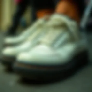 Durable materials in hairstylist footwear