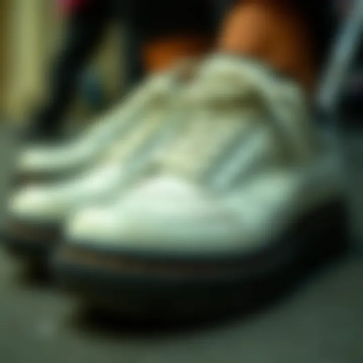 Durable materials in hairstylist footwear