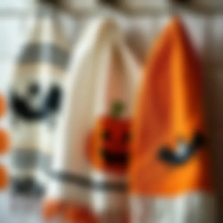 Variety of Halloween Kitchen Towels Variety of Halloween kitchen towels showcasing different textures and fabrics