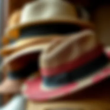 Close-up of high-quality materials used in hat organizers.