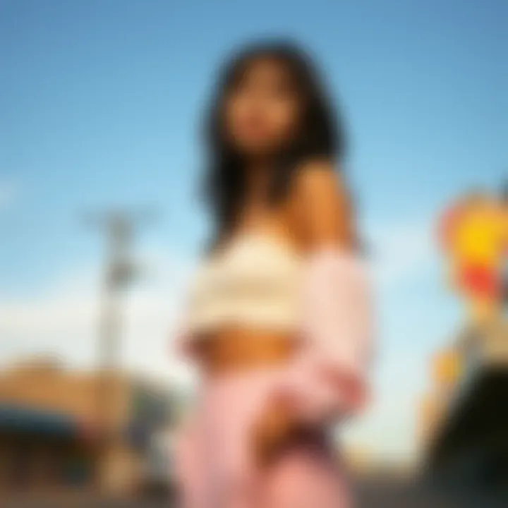 An illustration of versatile styling techniques for crop tops.