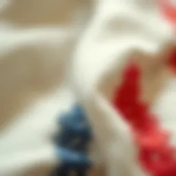 A close-up view of a unique fabric texture used in Jack and Kate clothing
