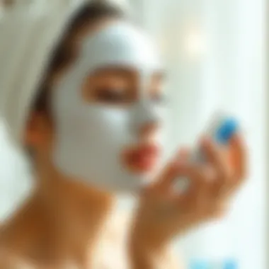 User applying La Roche-Posay Cicaplast Masque B5