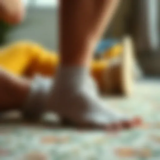 Comfortable loose socks designed for elderly feet