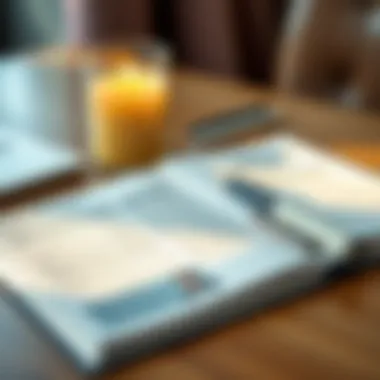 Comprehensive Budget Planner Layout A detailed budget planner open on a table