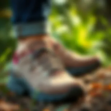 Close-up view highlighting the comfort features of Merrell Alverstone shoes