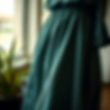 Fabrics that Flatter Curves Fabric choices enhancing curves in midi dresses