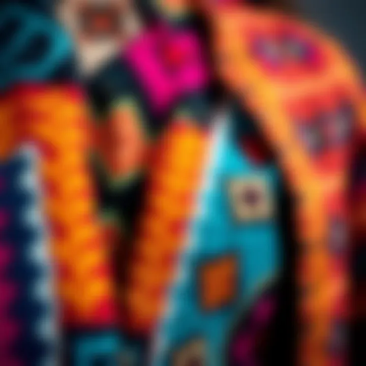 Intricate Fabric Patterns of the Duster Cardigan Close-up of the intricate fabric patterns showcasing the versatility of the duster cardigan