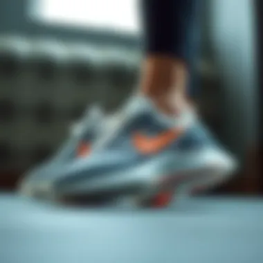 Sleek Design of Nike WMNS Air Pegasus Dynamic view of Nike WMNS Air Pegasus showcasing its sleek design