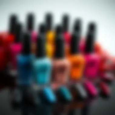 Vibrant array of Nina Nail Polish colors showcasing diverse shades and finishes