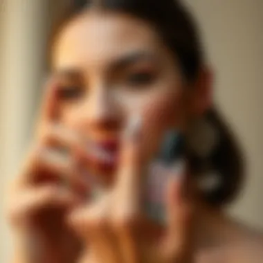 Elegant nail art design created using Nina Nail Polish, emphasizing creativity in personal expression