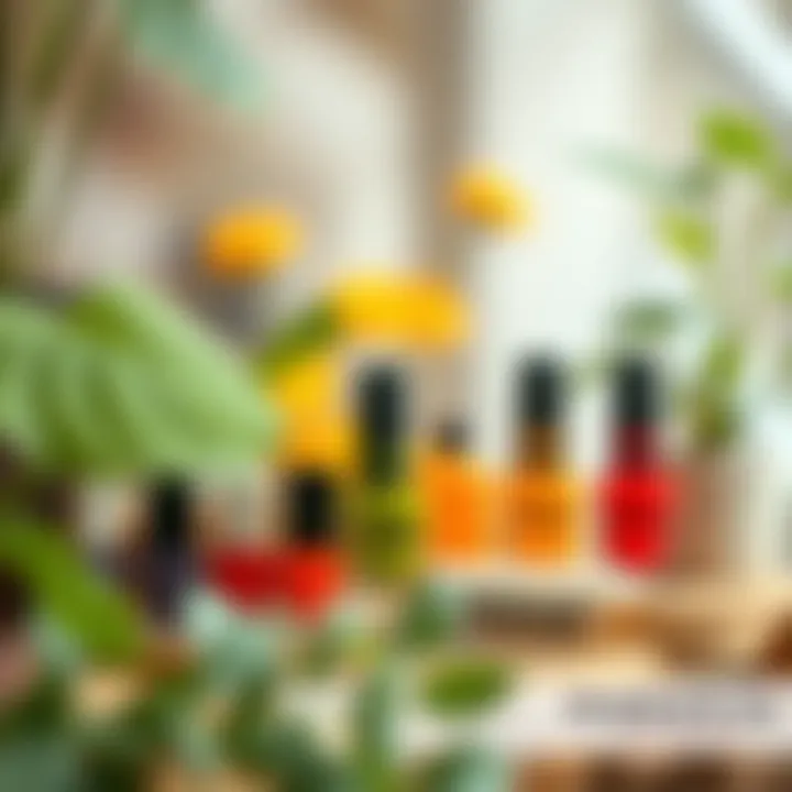 Nina Nail Polish products displayed in an eco-friendly setting, highlighting sustainability efforts