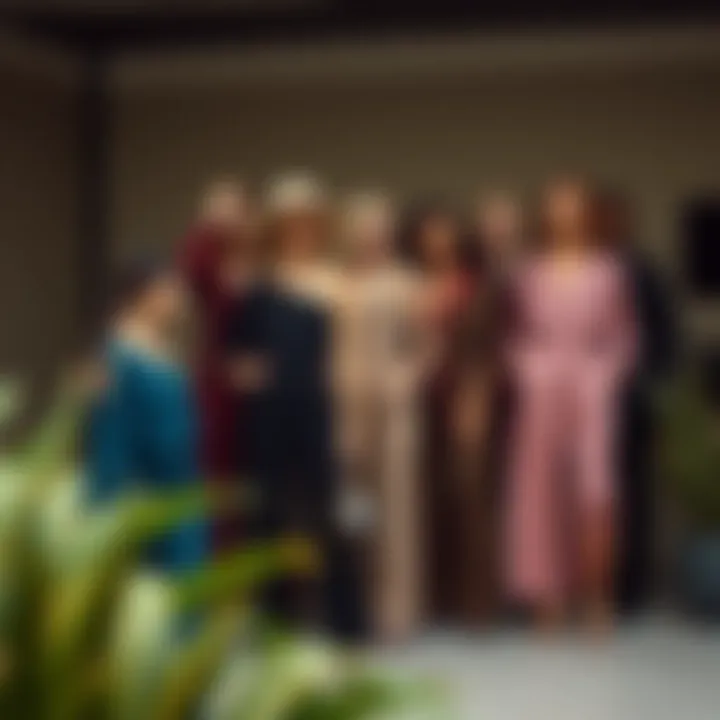 Diverse styling options for the one shoulder jumpsuit displayed
